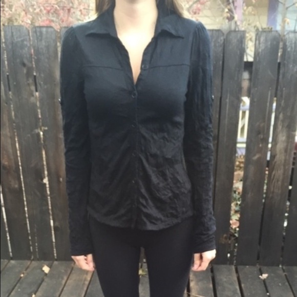 BDG black button up - Picture 2 of 4