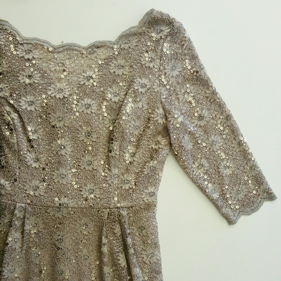 Lace Dress with Sequins