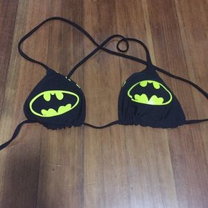 Reversible Batman Bikini Top