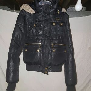 Apple Bottoms Black Puffy Winter Coat