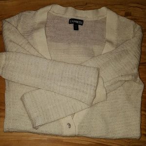 Cute white/gold cardigan