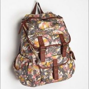 Floral Canvas Backpack // Ecoté // UO