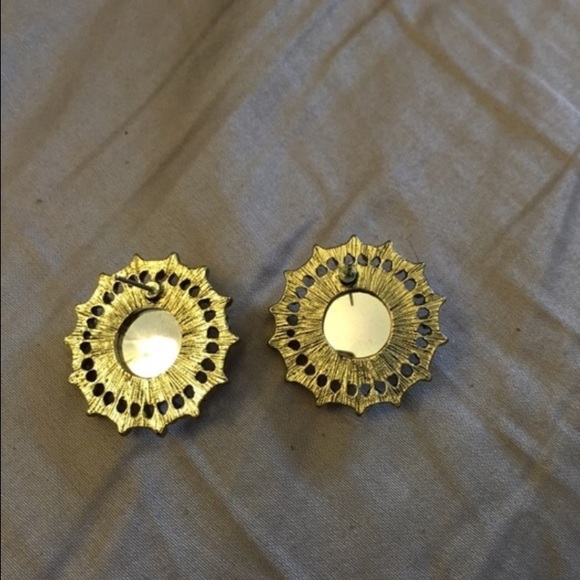 Circle Mirror Earrings - Picture 3 of 3