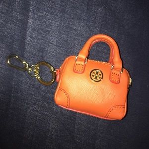 Authentic Tory Burch mini Robinson keychain