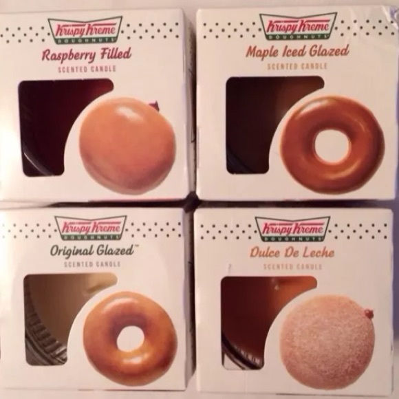 2 New Krispy Kreme Doughnuts Candle Original Glaze 3oz