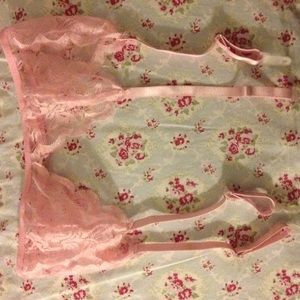 Pink waist garter belt