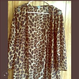 Cheetah print kimono