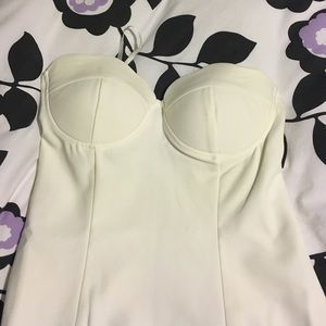 White strapless dress from hello molly
