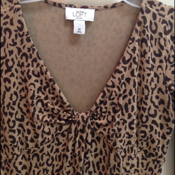 Loft animal print dress XS to S - Picture 3 of 3
