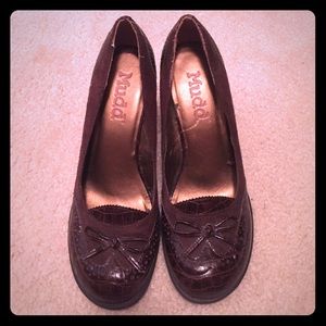 Dark brown dress shoes