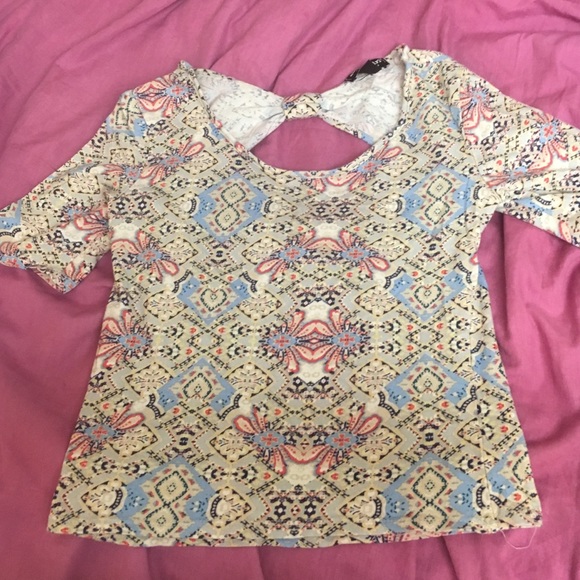 Printed crop top