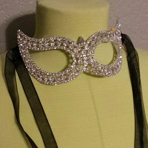 Rhinestone masquerade mask