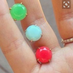 Stella & Dot Janice studs in turquoise only