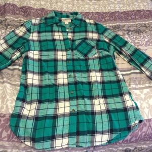 SOLD Green flannel