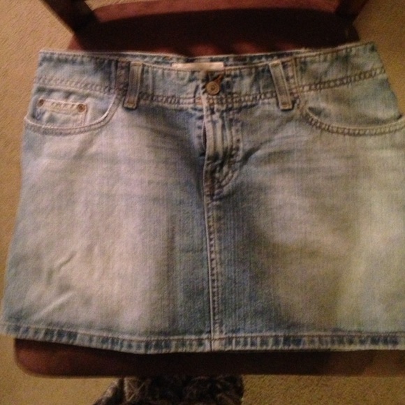 Mini jean skirt