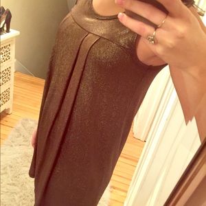 Bronze metallic dress