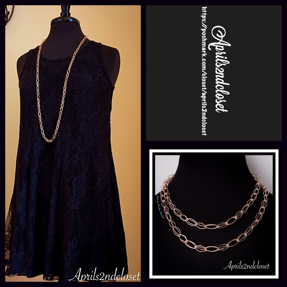 Anne Klein Jewelry - ❗️1-HOUR SALE❗️Rose Gold Chain Statement Necklace