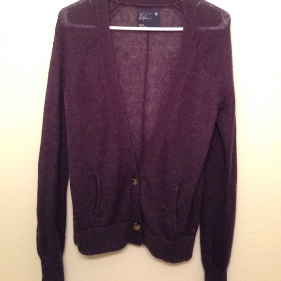Sheer American Eagle cardigan.