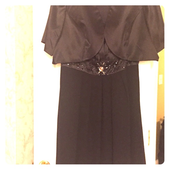Black Satin Dress