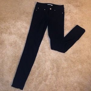 Plain black skinny jeans (jeggings)