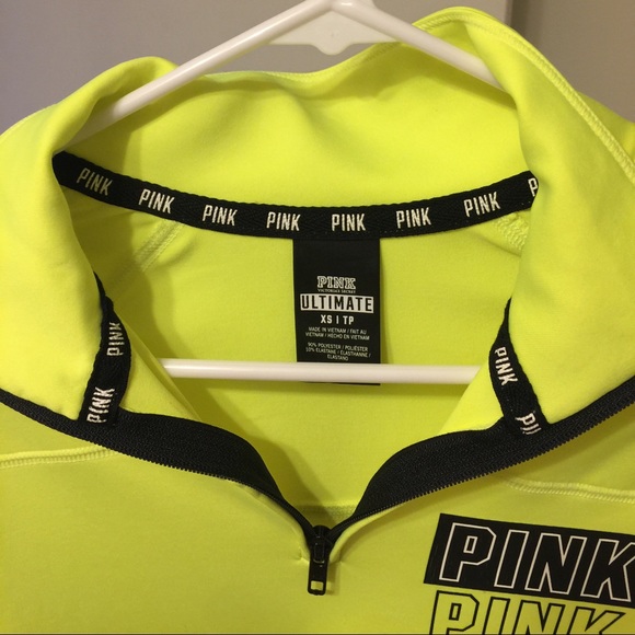 SOLD PINK Ultimate neon track pullover - Picture 2 of 4