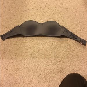 Strapless bra (gray 32A)