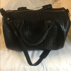 Alexander Wang Rocco leather satchel in rose gold