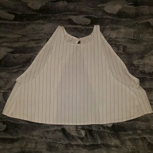 AA loose crop top open back