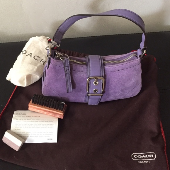 Brand New Coach Mini Suede Purse
