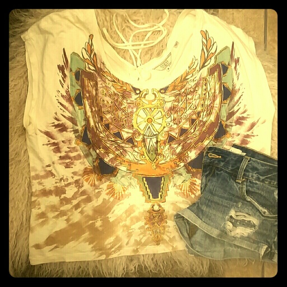 Unique boho Guess shirt