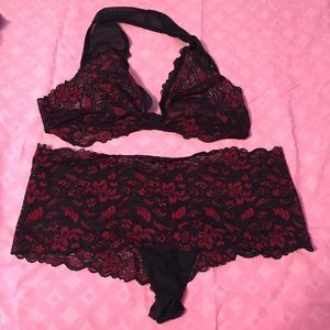 Black & red Lace lingerie