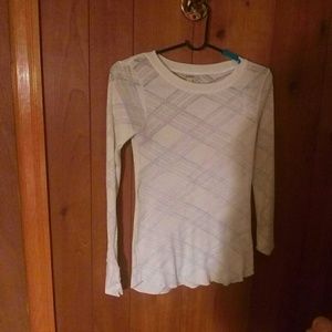 White long sleeve top new without tag