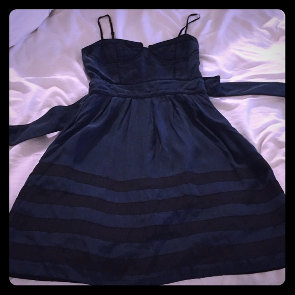 Blue dress with corset top - Picture 1 of 2