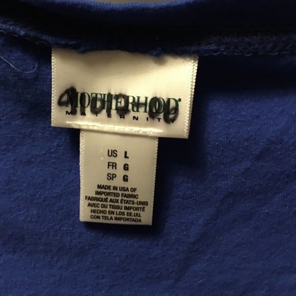 Maternity - Short Sleeve Cotton Short Sleeved - Picture 3 of 3