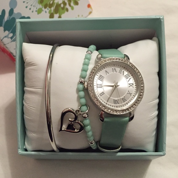 Tiffany teal wrist box set