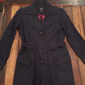 GAP Long Denim Trench Coat