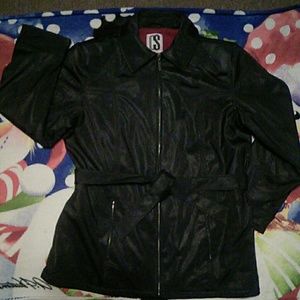 Black Jacket with a belt sash Size ~ L