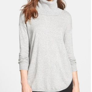 Chelsea28 Grey Heather Turtleneck Sweater NWT
