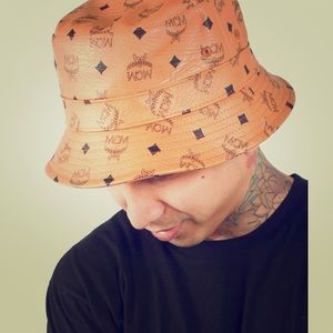 Mcm authentic leather bucket