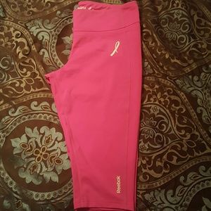 Reebok breast cancer addition workout pants
