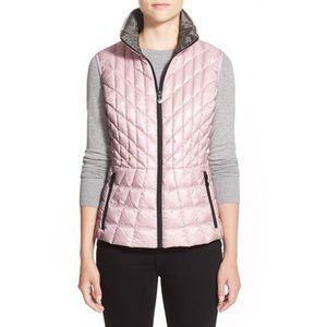 Bernardo Quilted Down & Primaloft Puffer Vest Pink