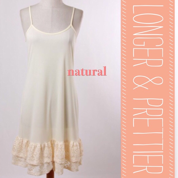 BEAUTIFUL LACE HEM CAMI SLIPS IN 3 COLORS! - Picture 2 of 3