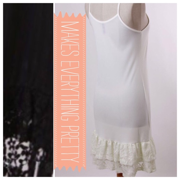 BEAUTIFUL LACE HEM CAMI SLIPS IN 3 COLORS! - Picture 3 of 3