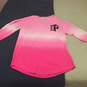 Victoria's Secret PINK long sleeve campus tee