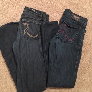 🎈🎈🎈Two pairs of R&R jeans!!