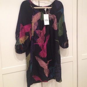 NWT Tibi Hummingbird Shift Dress-,incredible
