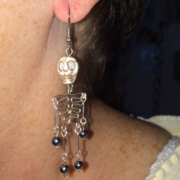 Handmade Skeleton Earrings