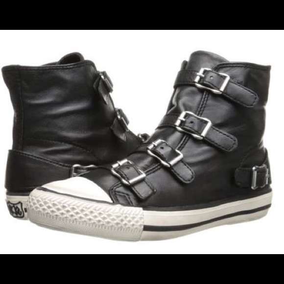 ASH Virgin leather sneakers with buckles sz36