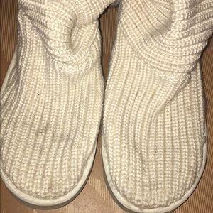 Women's White Knit UGGS