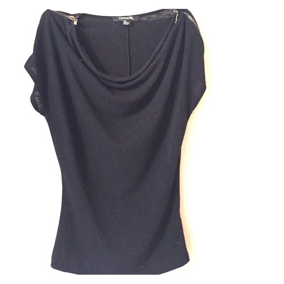 Forever 21 Alternative Cowl Neck Top